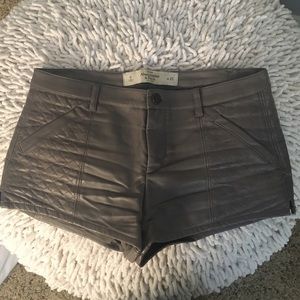 Abercrombie and Fitch leather shorts