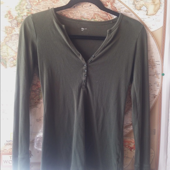 Olive Green long sleeve shirt