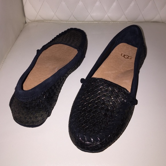 Ugg Dari metallic loafers blk and bronze