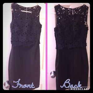 H&M black dress with lace