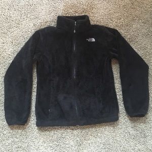 girls black north face jacket