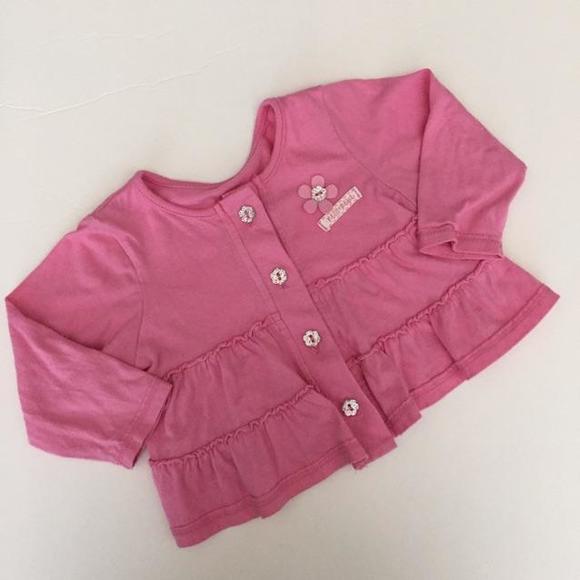 Pink jacket with silver glitter buttons - Picture 1 of 3