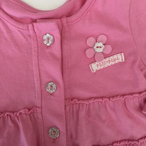 Pink jacket with silver glitter buttons - Picture 3 of 3