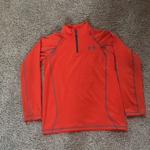 orange under armour pullover