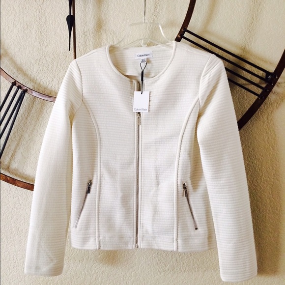 Calvin Klein Jackets & Blazers - Calvin Klein knit zip up jacket
