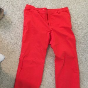 Gap Brand, tomato colored perfect khaki