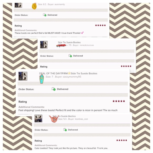 SOLD‼️SALE‼️1 LEFT‼️Side Tie Suede Booties - Picture 4 of 4