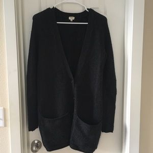 Aritzia Wilfred Dark Grey Cardigan