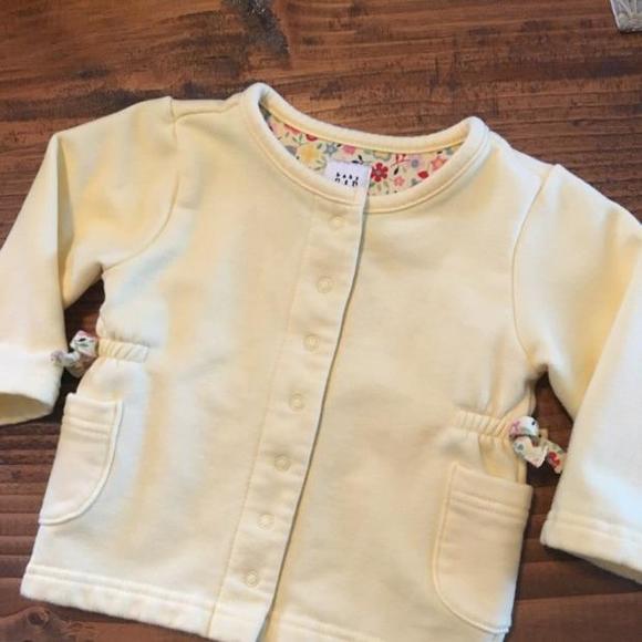 Gap Yellow Sweatshirt Cardigan 3-6M