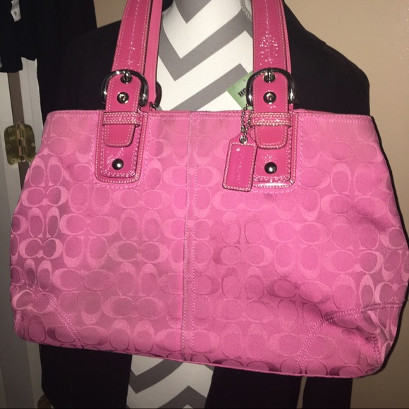 Large Coach Bag - Pink