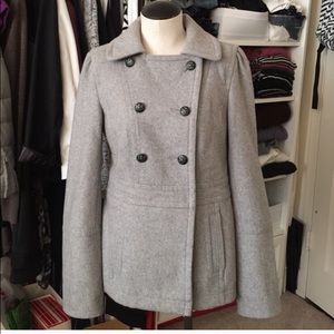 Reposh- Gray wool blend pea coat
