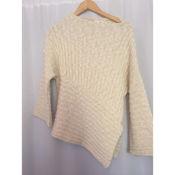 Mango Asymmetrical Hem Sweater