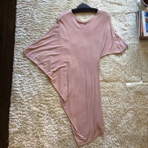 Asymmetrical French Connection Dress, Salmon Pink