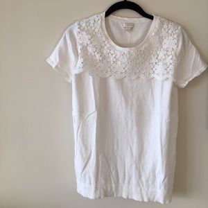 J. Crew lace yolk top