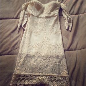 Line and Dot, White Aurora Sleeveless Dress