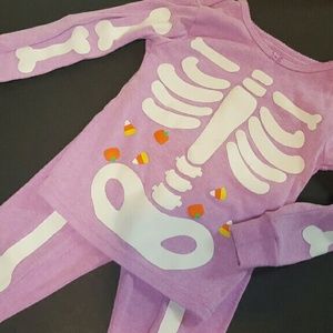 Girls' Halloween Skeleton Pajamas