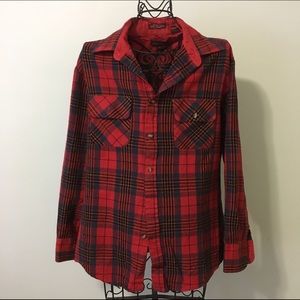 Red plaid flannel