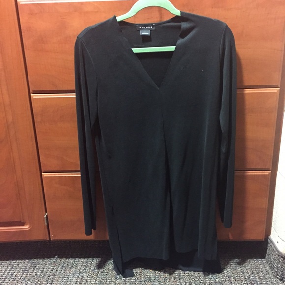 Trouvé black long sleeve tunic top