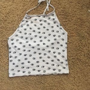White Brandymelville Halter Top