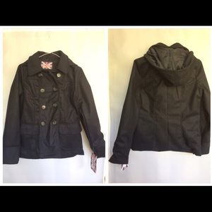 #1-MISS LONDON. Black coat