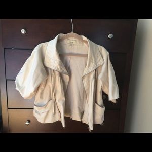 Cream Fall Poncho Coat