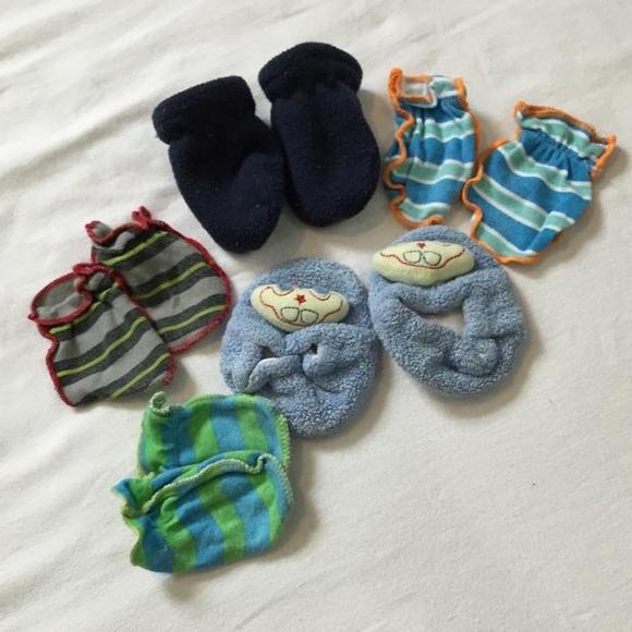 Baby Mittens and slippers Bundle