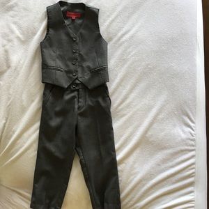 Toddler size 2T two piece vest and suit pants