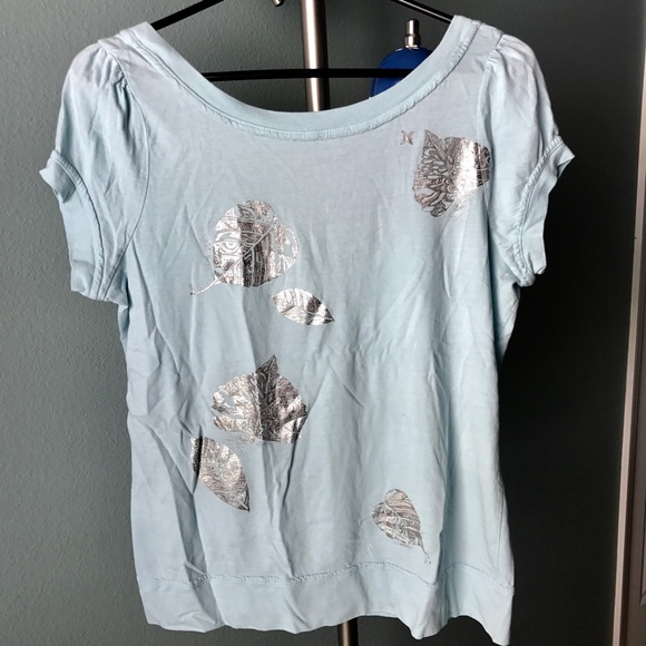 Hurley Tops - SOLD Hurley NWOT Soft Cotton Tee Light Blue silver