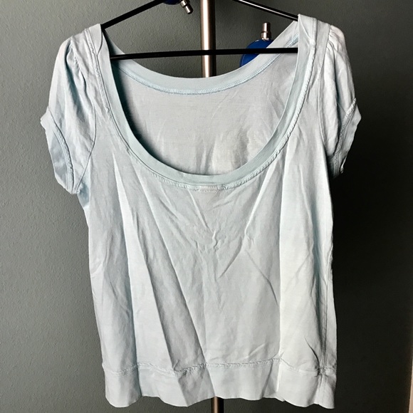 SOLD Hurley NWOT Soft Cotton Tee Light Blue silver - Picture 2 of 4