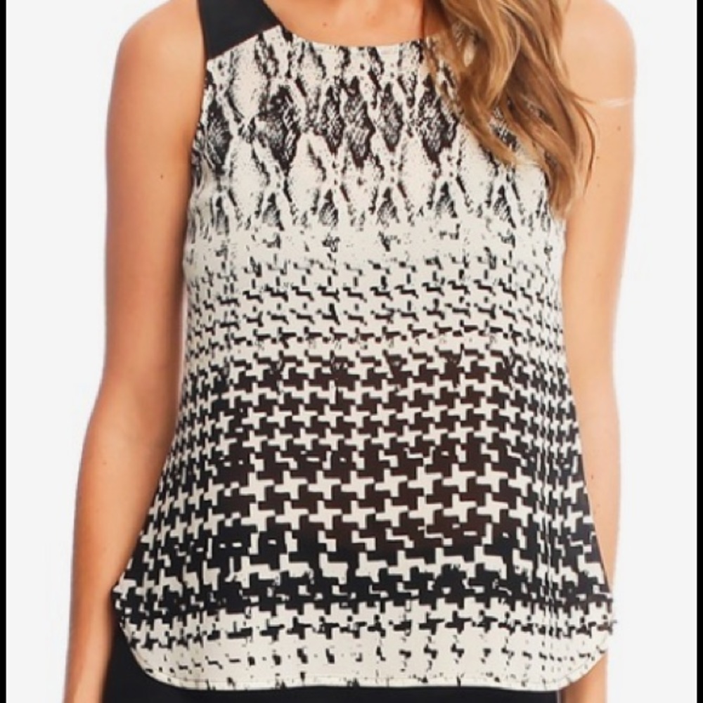 Sanctuary pattern tank w/open back!