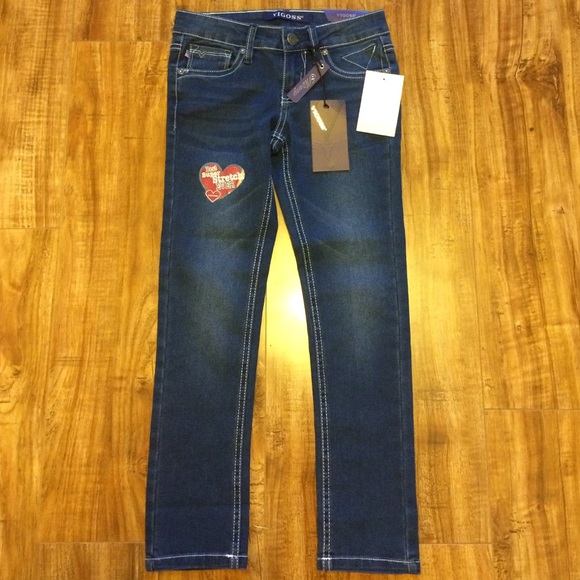 Vigoss Girls Skinny Blue Jeans - Picture 2 of 3