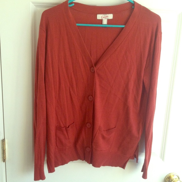 Lands End Canvas Cardigan