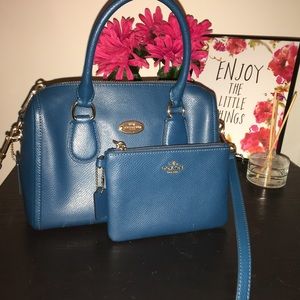 Coach mini crossbody and wristlet