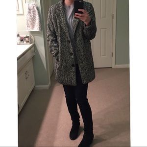 Oversized Tweed Coat