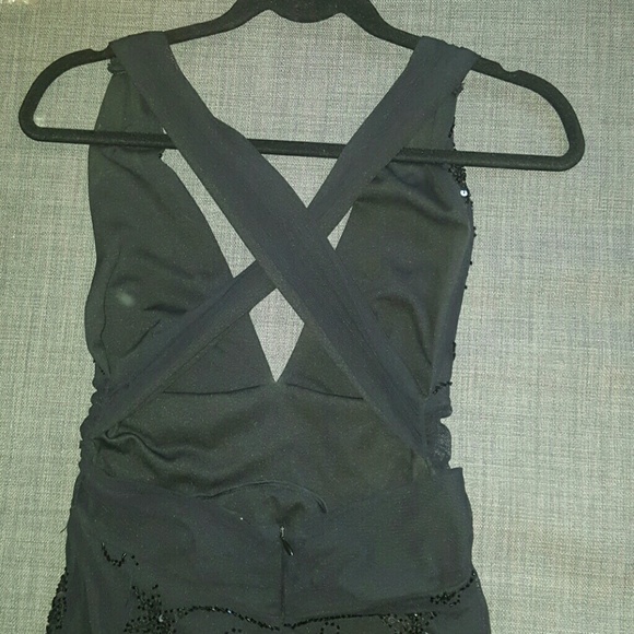 Cache Sequence Halter Dress - image 3