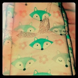 Fox Print Baby Burcloths