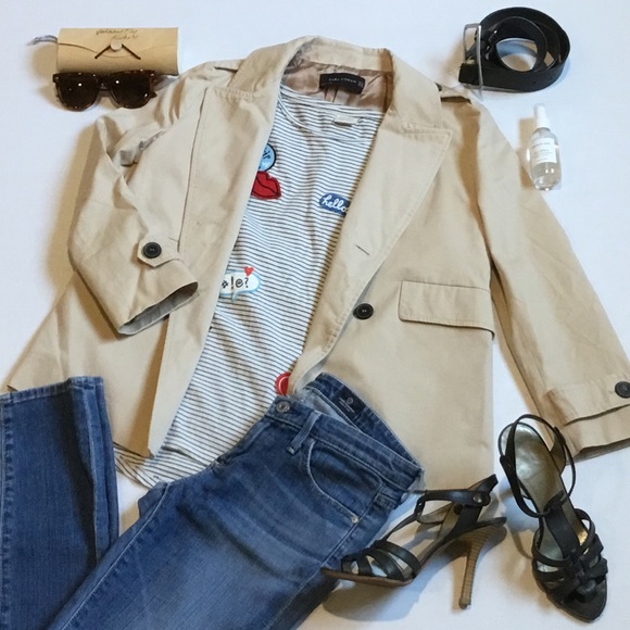 cropped trench coat zara