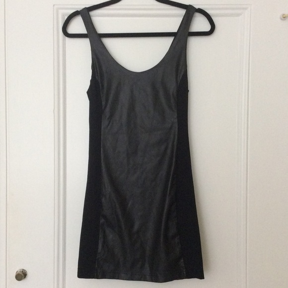 Freepeople Vegan Leather Bodycon Dress