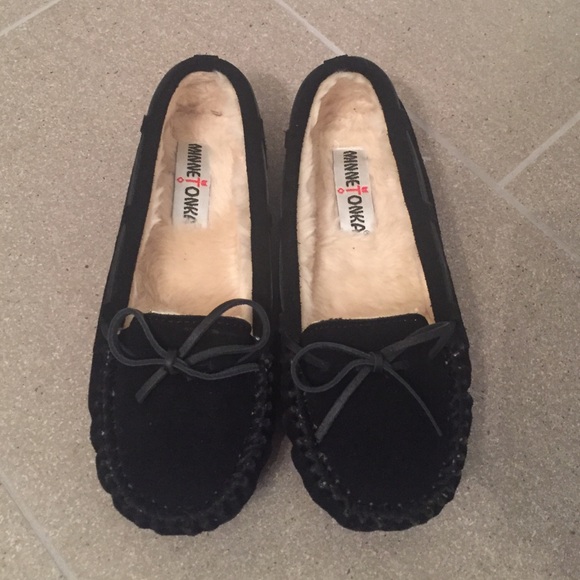 Never worn Minnetonka slippers!