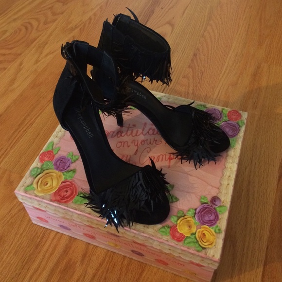 Jeffrey Campbell Black Suede Sandals