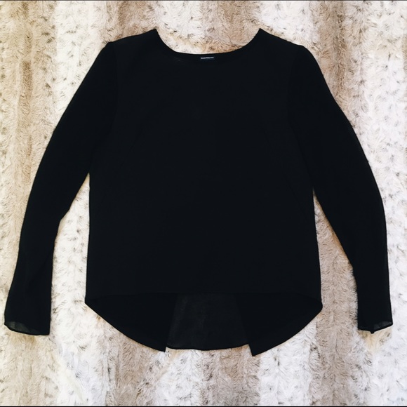 NWOT Black Brandy Melville Cut Out Blouse