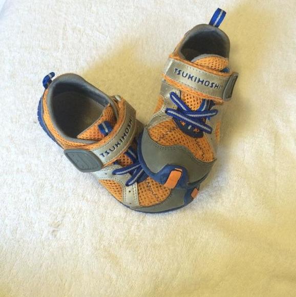 Tsukihoshi sneaker Gray/blue/orange size 8.5 T