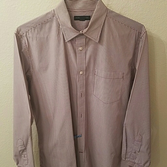 BANANA Republic mens 16-16 1/2 L red and white