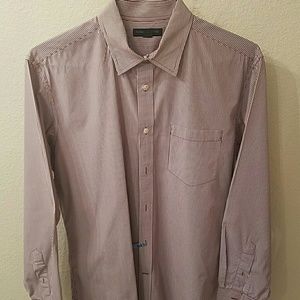 BANANA Republic mens 16-16 1/2 L red and white