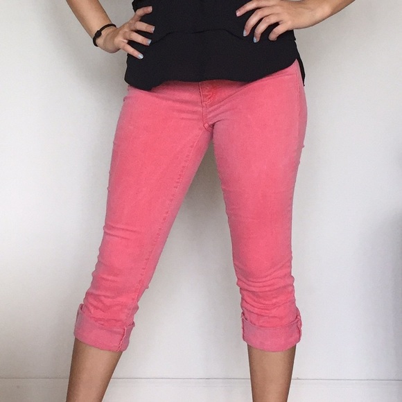 LOFT Pink Kick Crop Pants