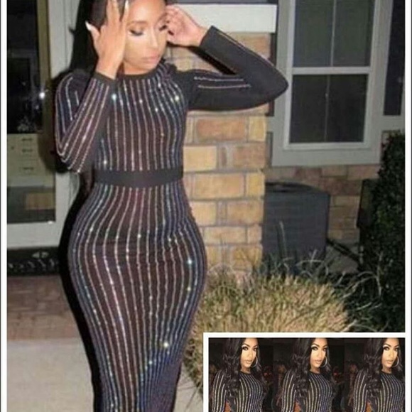 Dresses & Skirts - Rhinestone Little Black Dress