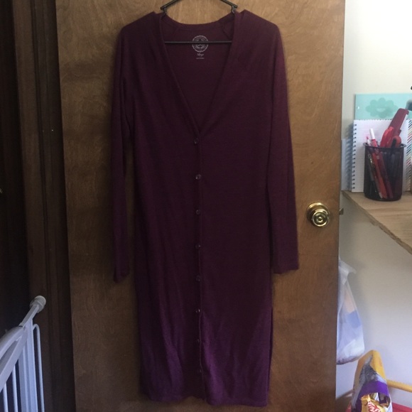 Knee length cardigan