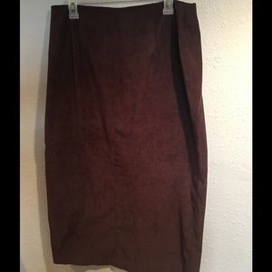 Suede skirt Suede skirt