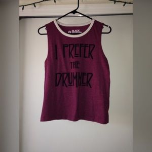 Hot Topic "I Prefer The Drummer" Tank Top