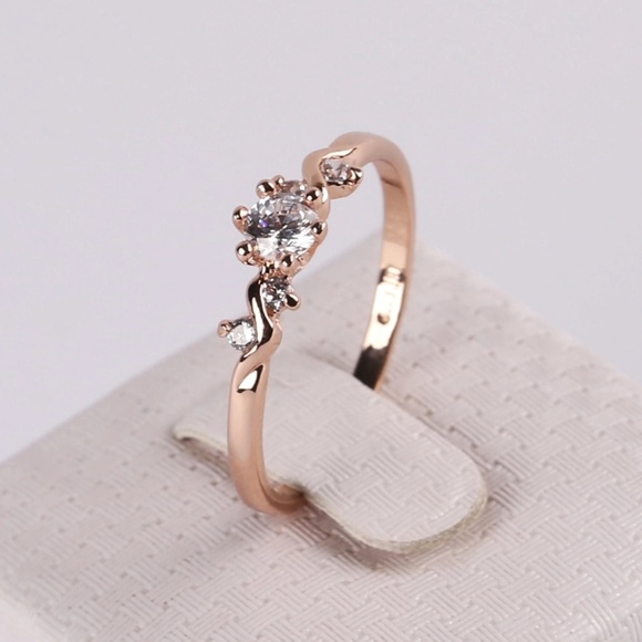 LAST ONE Rose Gold Dainty Ring - Picture 4 of 4